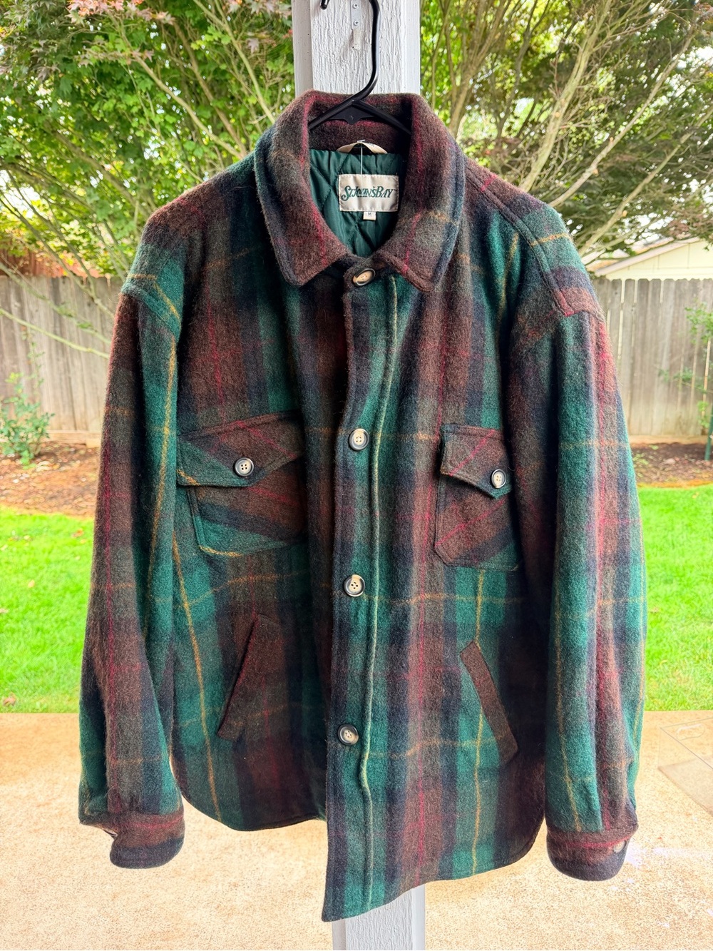 St. John's Bay Multicolor Plaid Wool Jacket